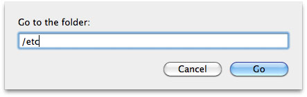 Mac OS X hosts file go find hosts file Mac