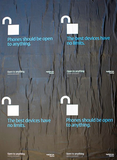 nokia anti-apple phone locking campaign