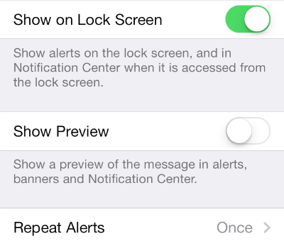 Notification Preview Dismiss Notification