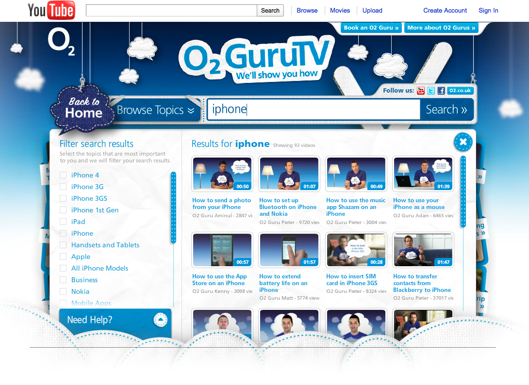 o2 guru tv youtube