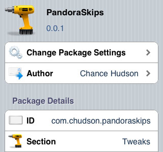 PandoraSkips for Cydia Pandora skips hack