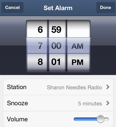 Pandora Version 5.1 Pandora Radio Alarm