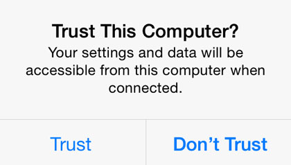 iOS 8.1 jailbreak Pangu trust computer