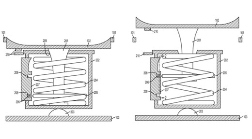 Apple patent drawing Apple patent joystick home button