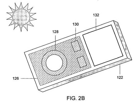 Apple patent filing solar iPhone iPod Apple patent solar iPhone