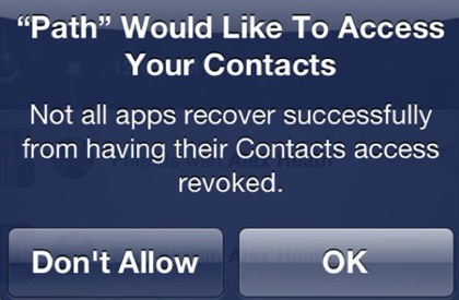 Path Blocked ContactPrivacy