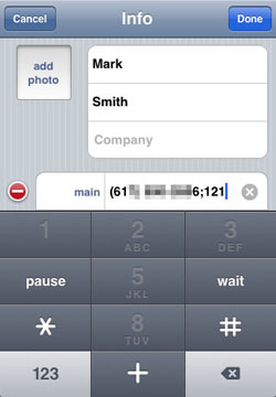 How do I save / dial an extension on the iPhone? | The iPhone FAQ