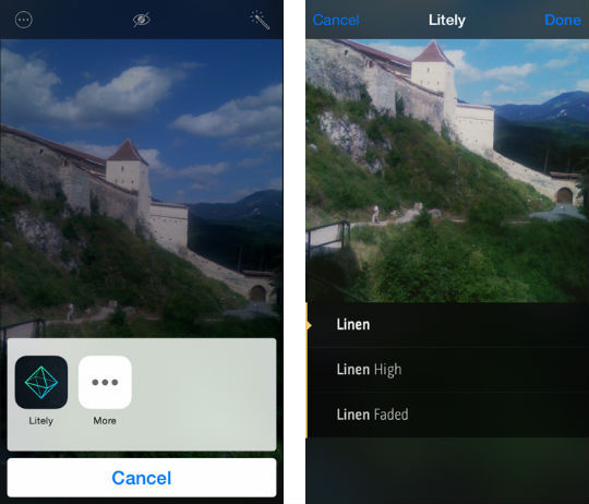 How to add photo extensions in iOS 8