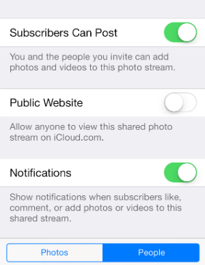 iOS 7 Photo Stream