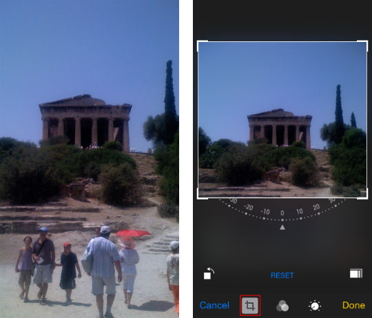 How to edit photos in iOS 8