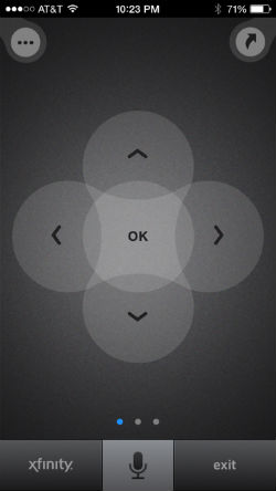 Remote control for Comcast Xfinity on iPhone