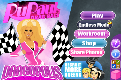 Dragopolis Menu Screen RuPaul's Drag Race: Dragopolis