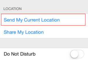 Share My Location iOS 8 Share My Location