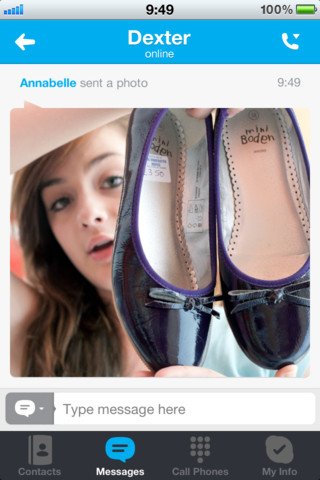 Skype Photo Sharing Free iPhone Application