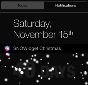 November 2014 iPhone Widgets