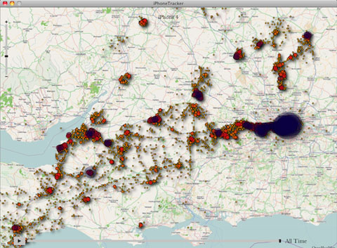 iPhone Tracker iOS 4 maps location iPhone Tracker open source application