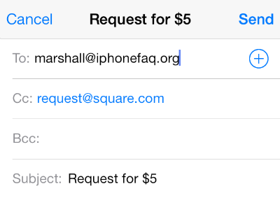 Square Cash Request Email Square Cash