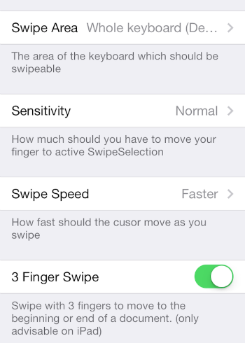 SwipeSelection Pro