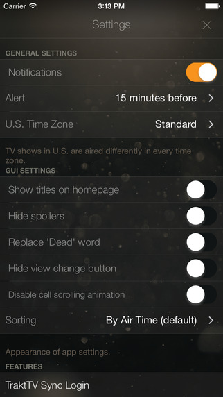 TeeVee Settings TeeVee 3