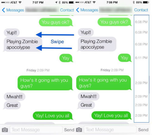 iMessage Time Stamps iOS 7 iMessage