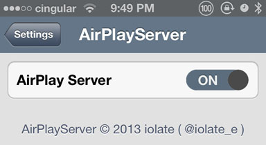 use iOS device AirPlay receiver tweak iOS AirPlayServer