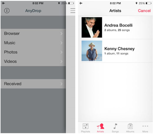 cydia tweak AnyDrop iOS 7 jailbreak share any file AirDrop iOS