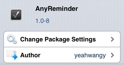 iOS AnyReminder remind me later AnyRemider tweak Cydia iOS
