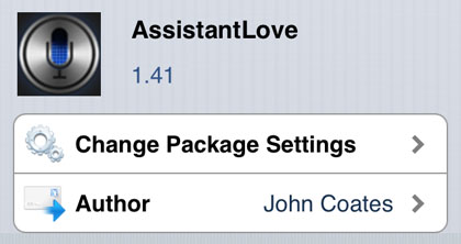 Cydia tweak AssistantLove