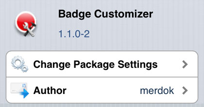 Badge Customizer tweak Cydia iOS