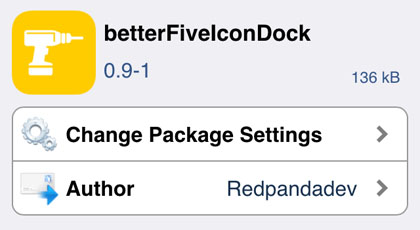 iOS 8.1 jailbreak betterFiveIconDock