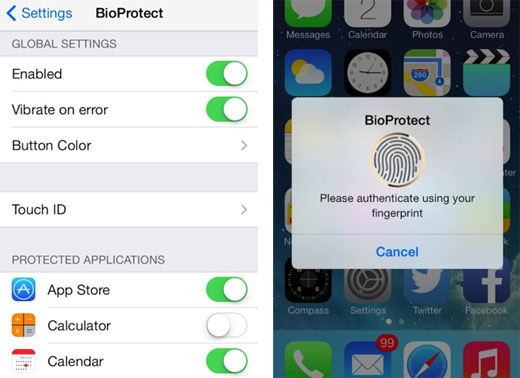 BioProtect apps