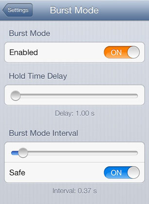 BurstMode tweak Cydia iOS