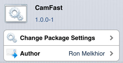 CamFast tweak Cydia iOS