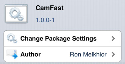 iOS CamFast Addons Cydia CamFast tweak Cydia iOS
