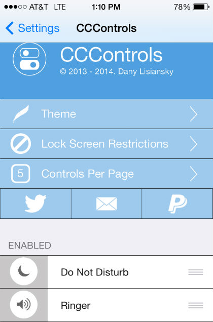 CCControls tweak