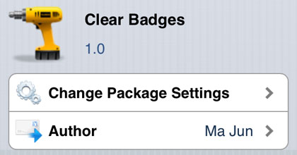 iOS clear home screen badges Clear Badges tweak Cydia iOS