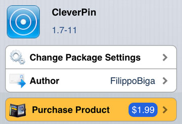 iOS tweak CleverPin