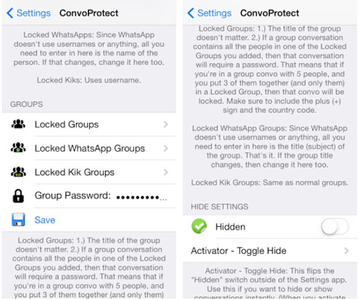 iOS 7 jailbreak ConvoProtect demo