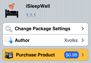 iSleepWell tweak Airplane Mode