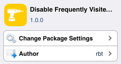 cydia tweak disable safari frequently visited 2 iOS 8.1 jailbreak disable frequently visited sites 2