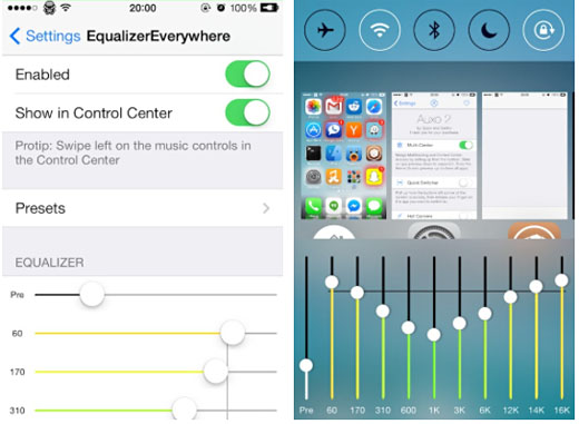 iOS 7 jailbreak EqualizerEverywhere