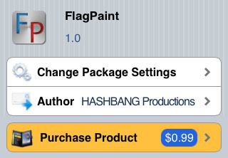 Cydia tweak FlagPaint