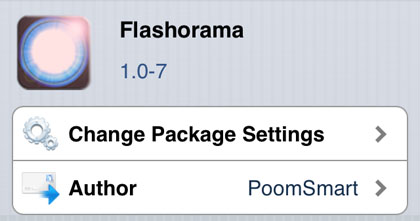 Flashorama tweak Cydia iOS