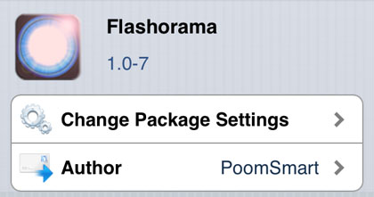 iOS flash panorama camera Flashorama tweak Cydia iOS