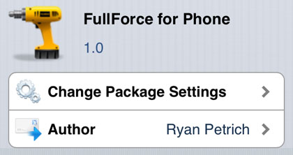 tweak Full Force display Full Force iPhone 5 apps