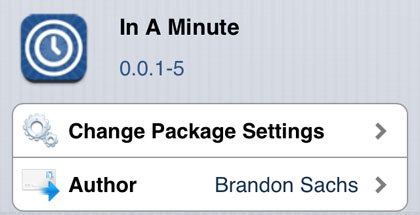 In A Minute tweak Cydia iOS