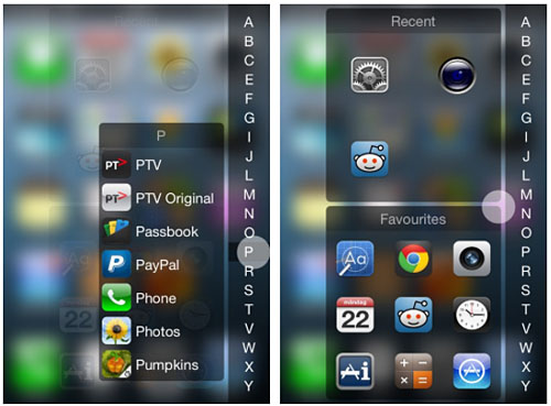 iOS InstaLauncher quick app launch InstaLauncher tweak Cydia iOS