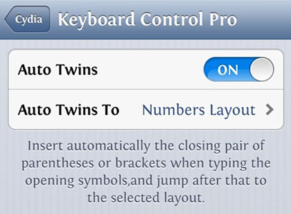 Keyboard Control Pro tweak Cydia iOS