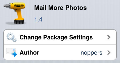 tweak Mail More Photos Mail More Photos iPhone