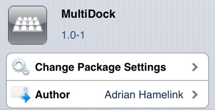 iOS MultiDock custom Cydia MultiDock tweak Cydia iOS